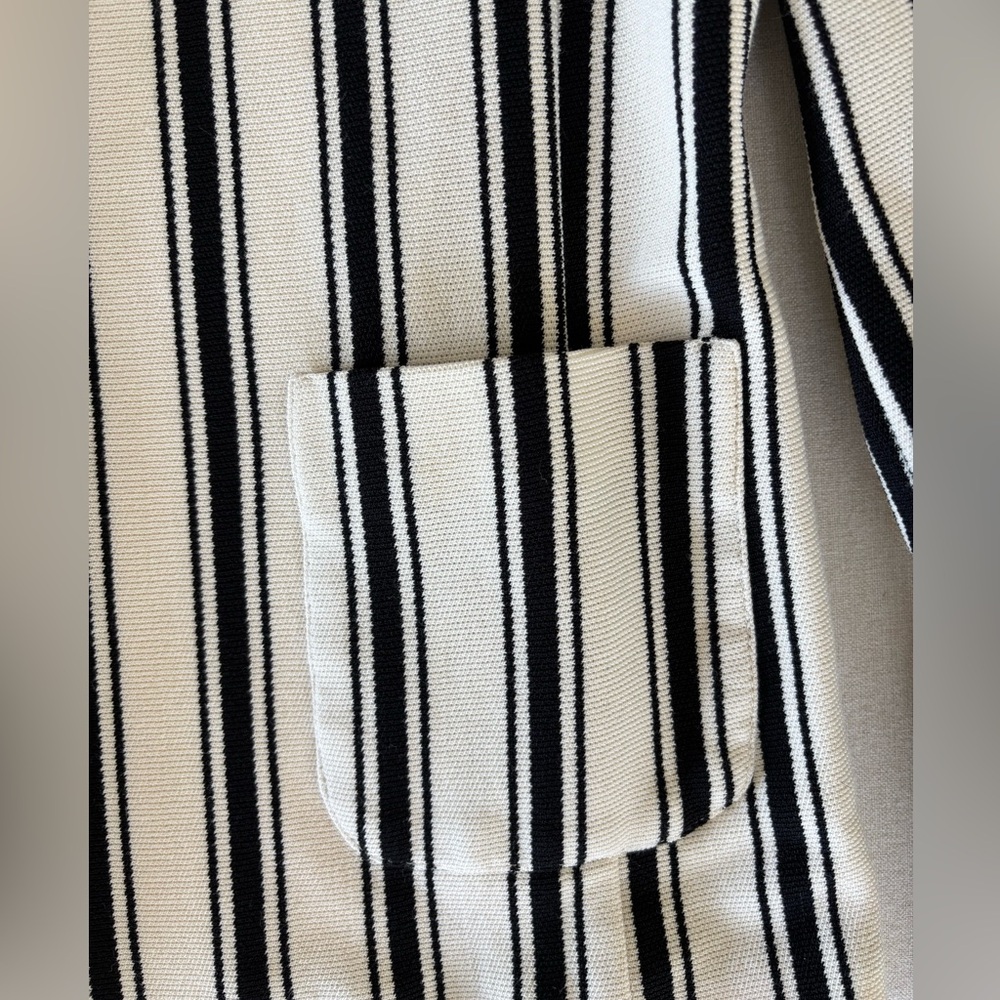 Max Mara Weekend blazer jacket striped black White medium small - Picture 4 of 11